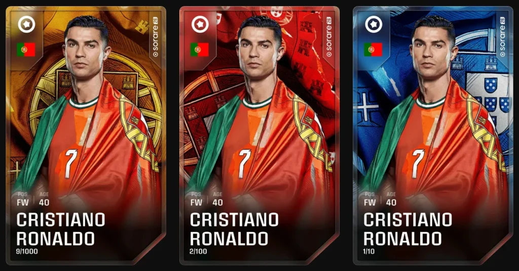 Special Edition Cristiano Ronaldo cards 