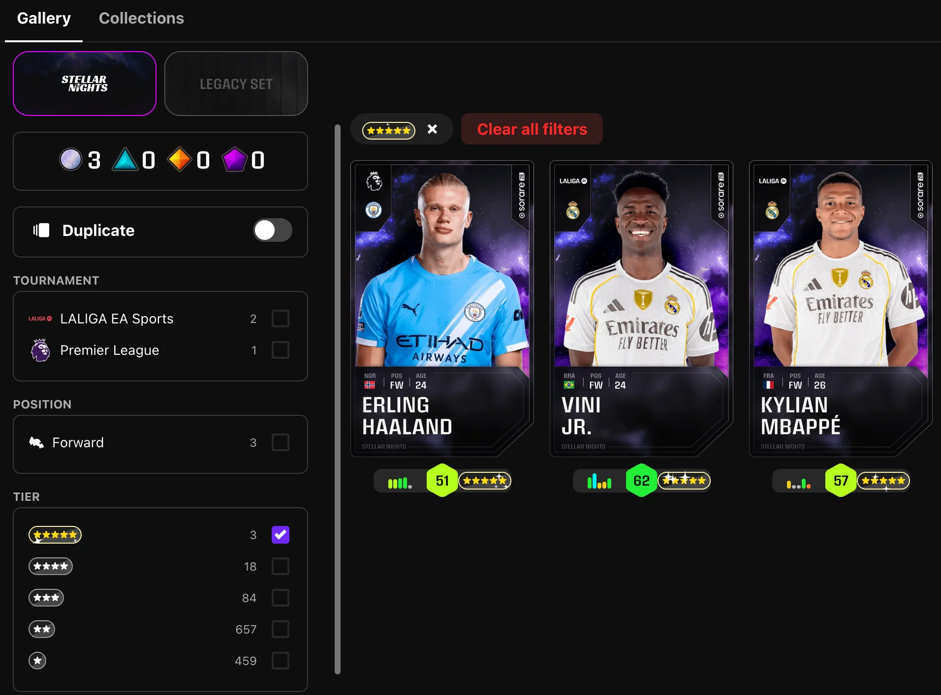 set-card-tiers Icon players on Set