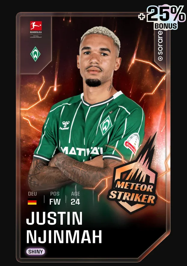 Example of a Meteor Striker card