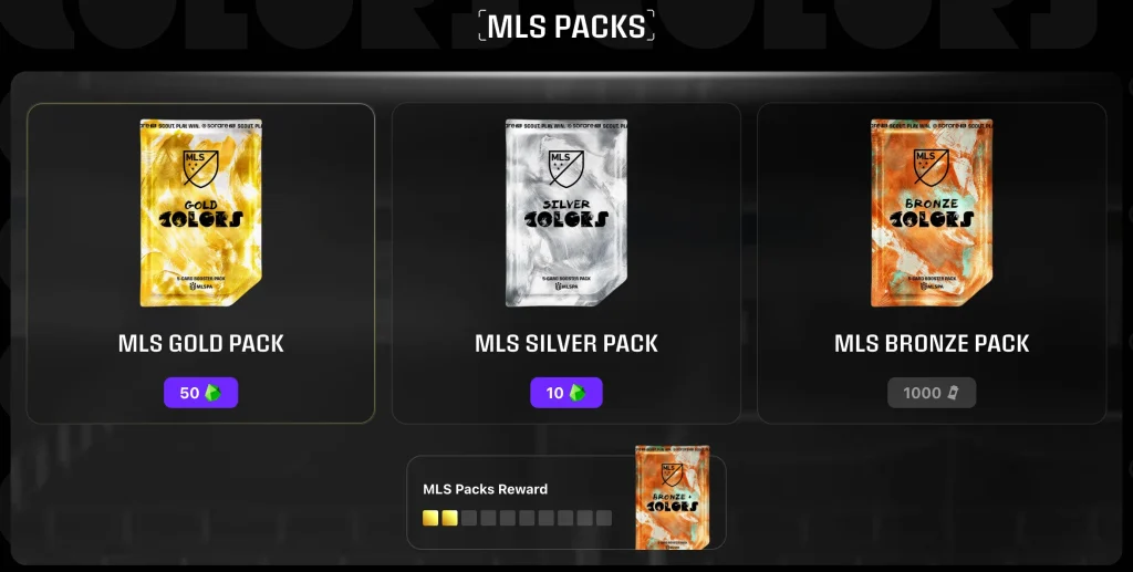 Arcade MLS card packs