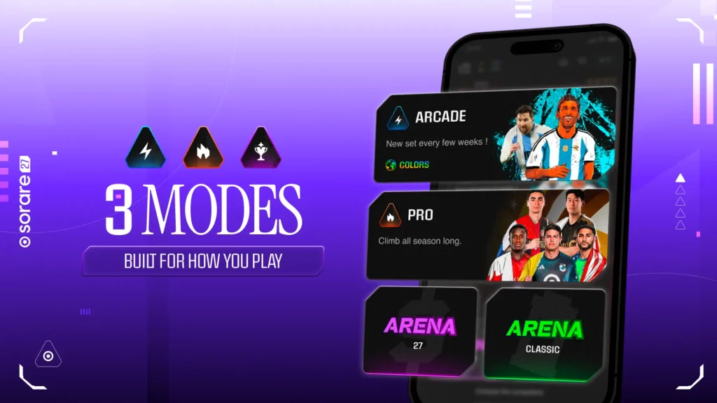Sorare 27 game modes
